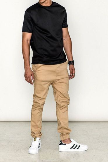 Weekend Ready: Graphic Tee and Comfortable Khaki Joggers