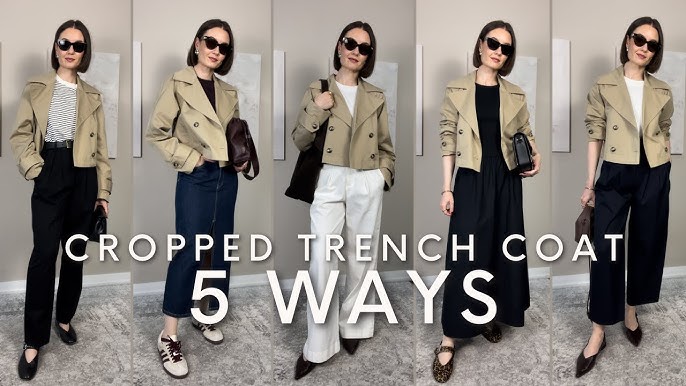 All-Season Style: Trench Coat and Khaki Cropped Pants