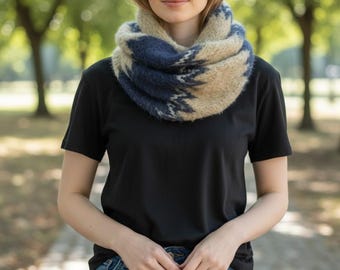 Winter Wanderlust: Earth-Toned Turtleneck with Woolen Scarf