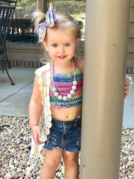Festival Fun with Crochet Crop Tops
