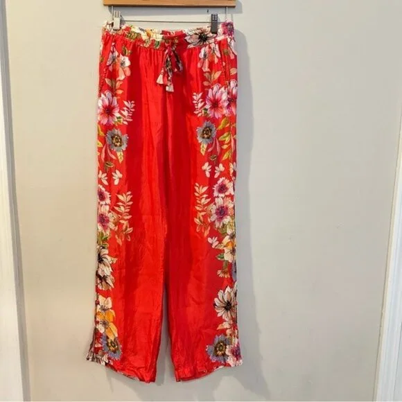 Boho Breeze: Floral Wide Leg Pant Ensembles