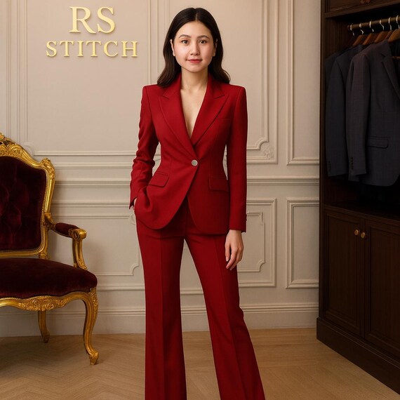 Power Dressing: Tailored Wide Leg Suit Pants
