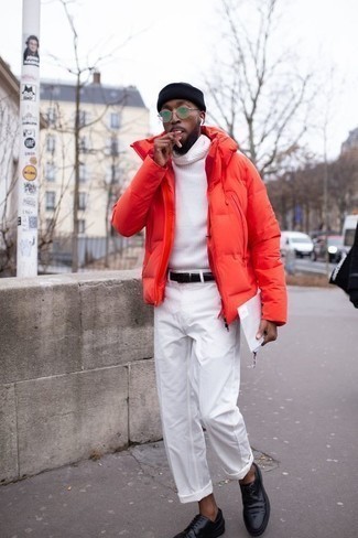 Bold in Bright: Red Puffer Coat Street Style