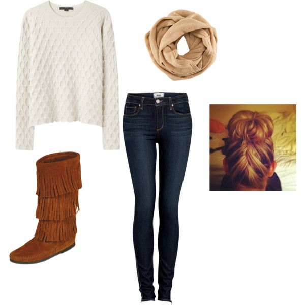 Cozy Moccasin Boots Styled with Cable Knit Sweaters