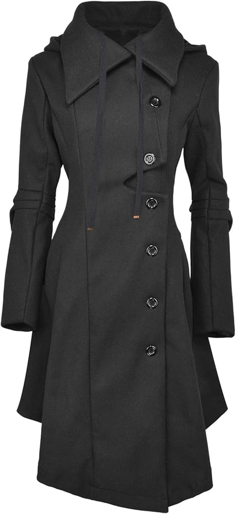 Monochrome Magic: All-Black Winter Trench Look