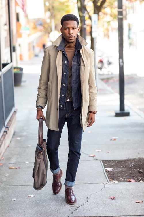 Effortless Denim and Trench Coat Combo