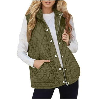 Quilted Vest Layered Over Cozy Hoodie