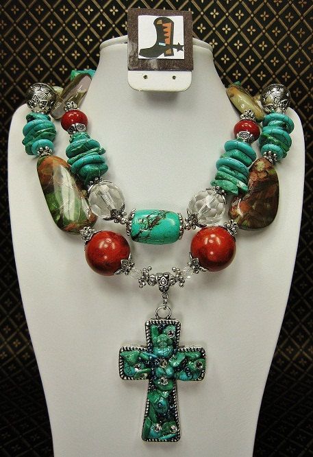 Layered Turquoise Jewelry for a Pop of Color