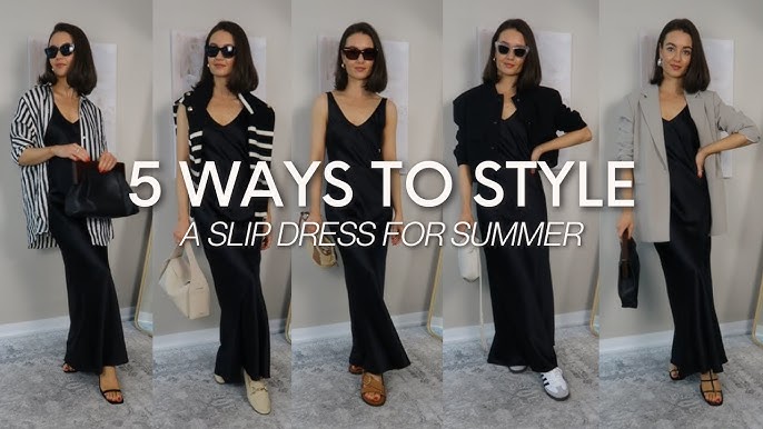 Feminine Flair with Satin Slip Dress Layers