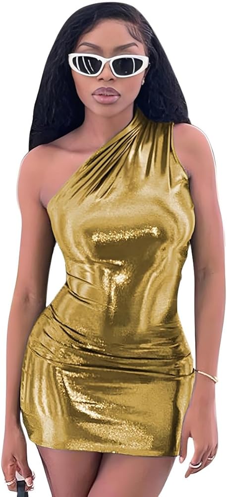 Glam Joggers: Metallic Joggers with Silk Camisole