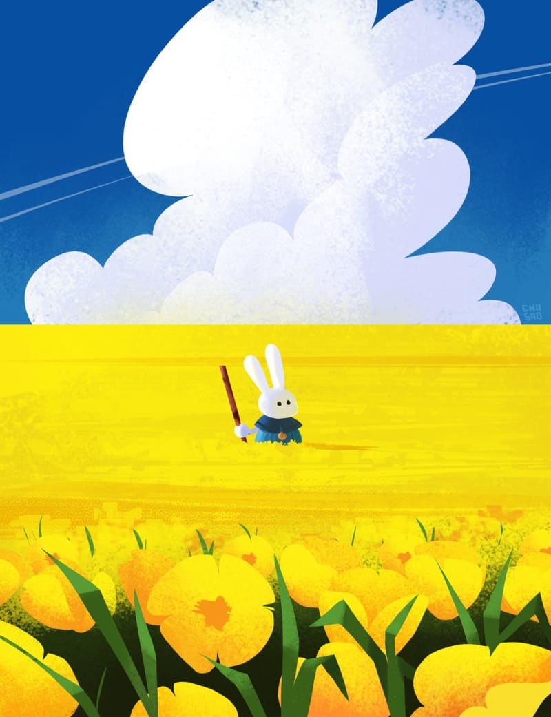 Little bunny in the meadow