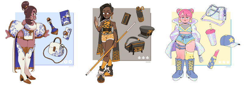 Girls Character Design