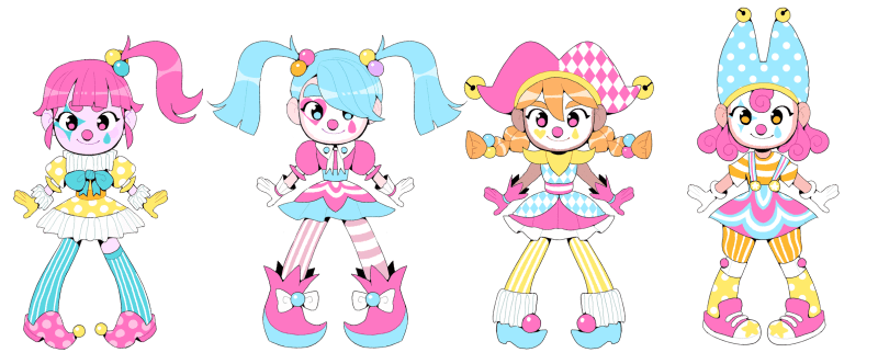 Clown Girl Character Design