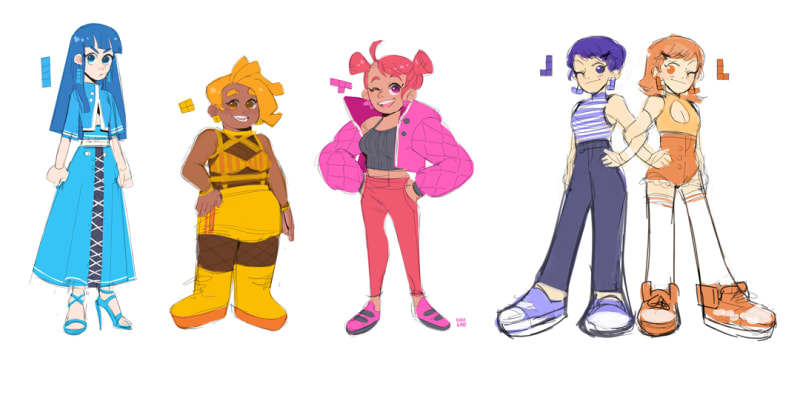 Tetris Character Design
