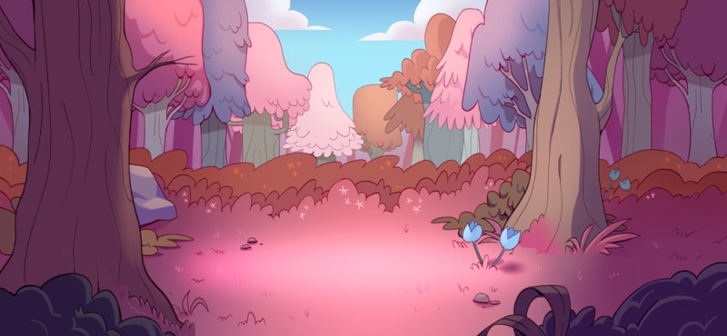 Cartoon Background Woods