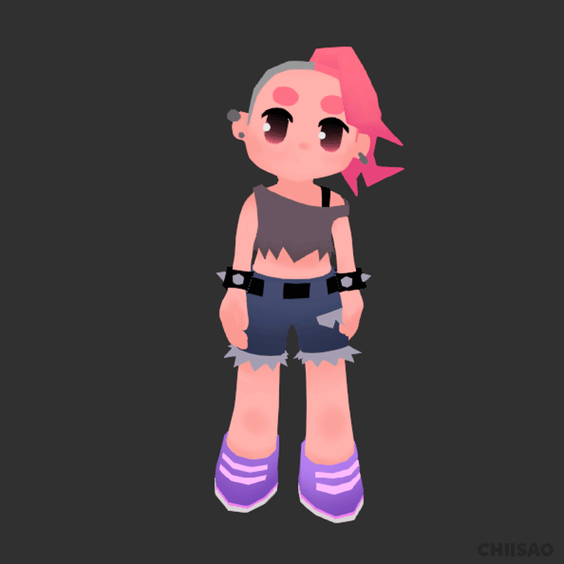 Girl Lowpoly 3D 
