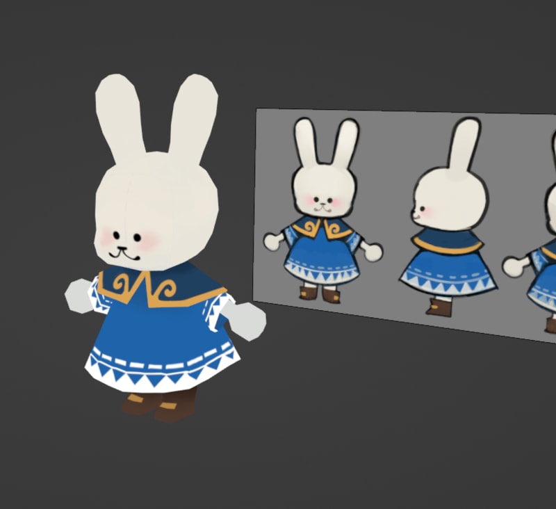 Bunny Modeling 3D