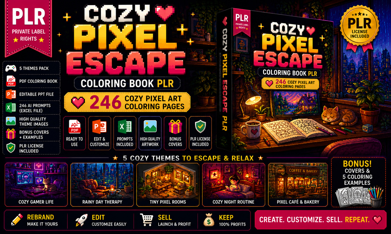 Cozy Pixel Escape PLR