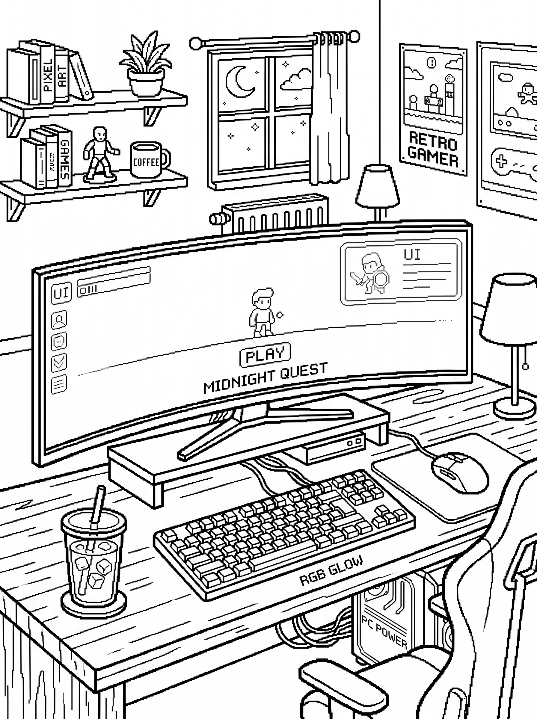 Coloring Page BW 1