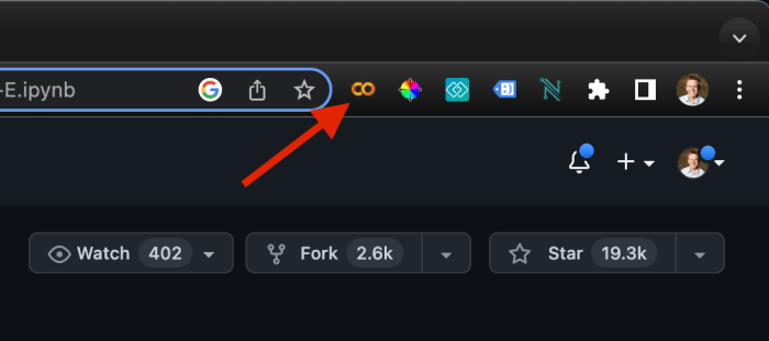Open in Colab Chrome Extension