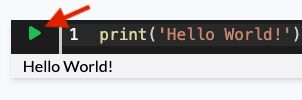 click the play button to run a notebook code cell