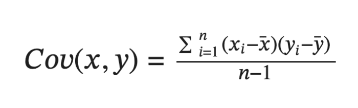Sample Covariance Equation