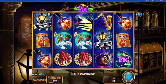 Logo della slot The Big Easy Logo della slot The Big Easy