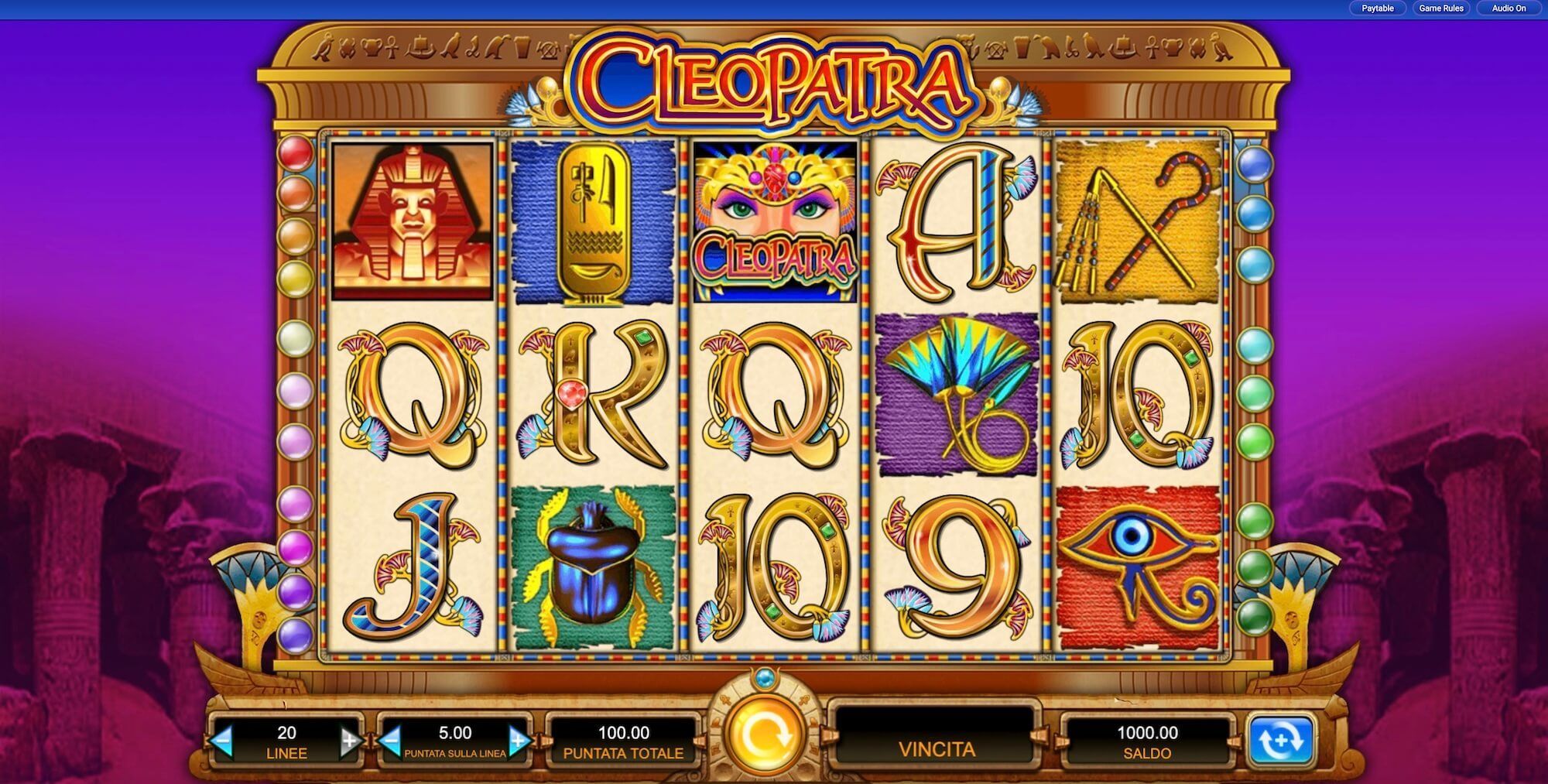 Logo della slot Cleopatra