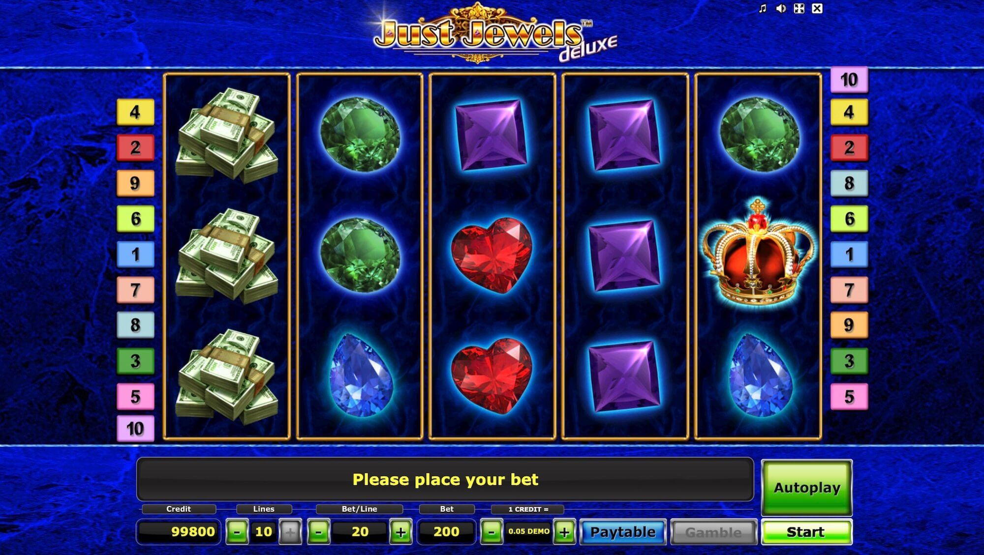 Logo della slot Just Jewels Deluxe