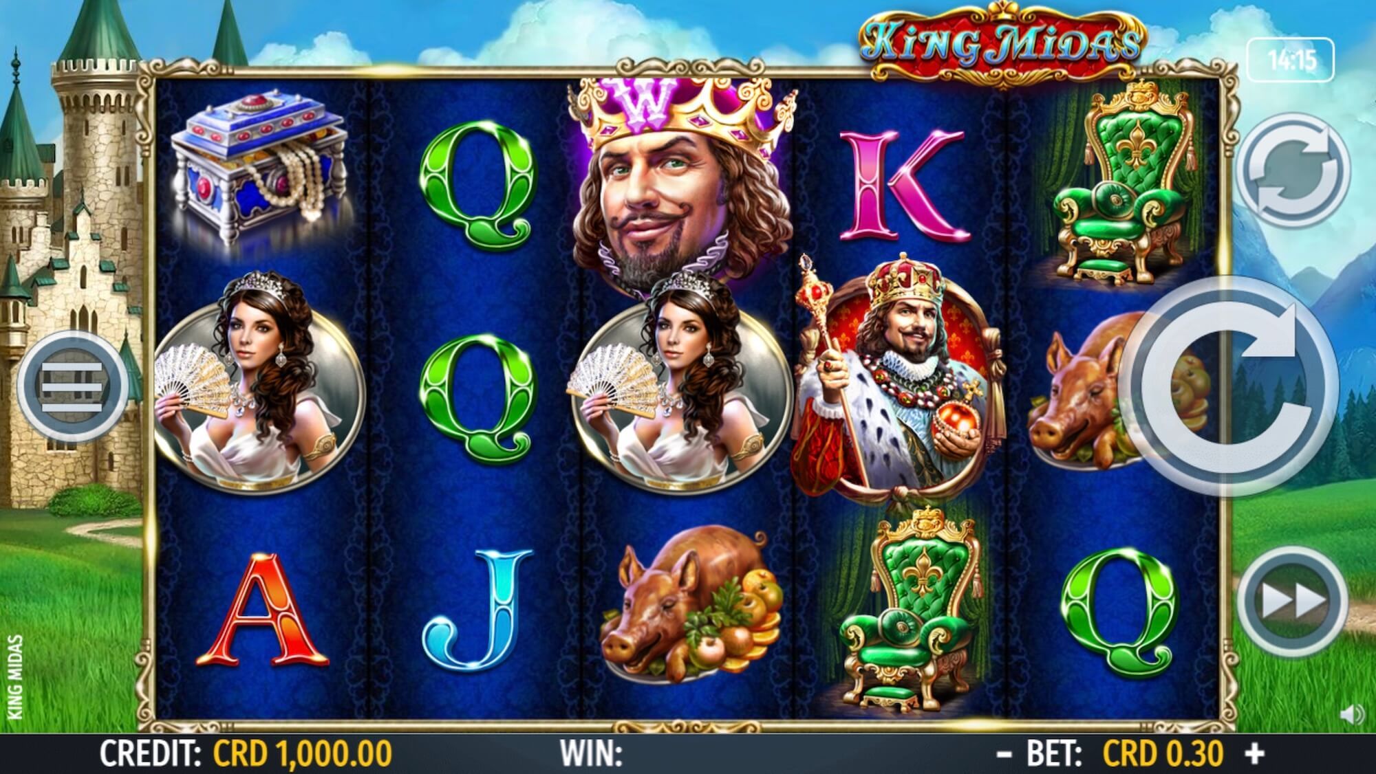 Logo della slot Re Mida