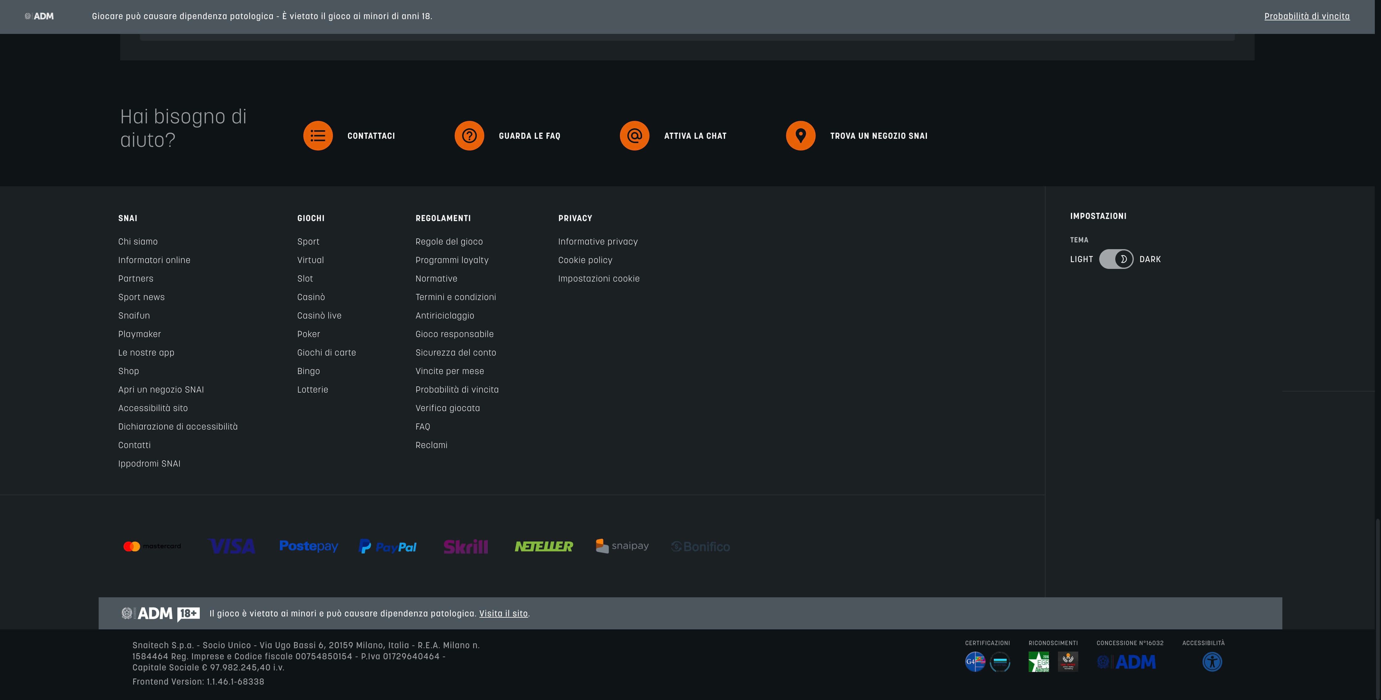 visualizza l'immagine Sicurezza del casino Snai in anteprima ingrandita o ridotta