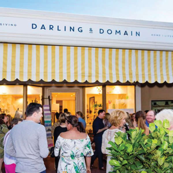 Darling and Domain awning signage