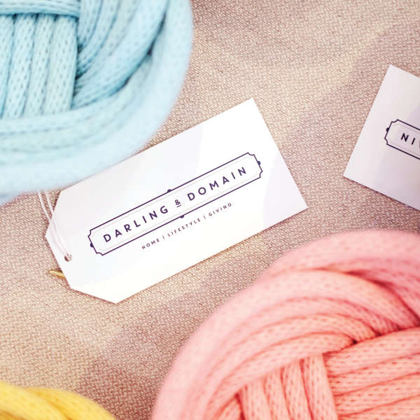 Darling and Domain swing tags