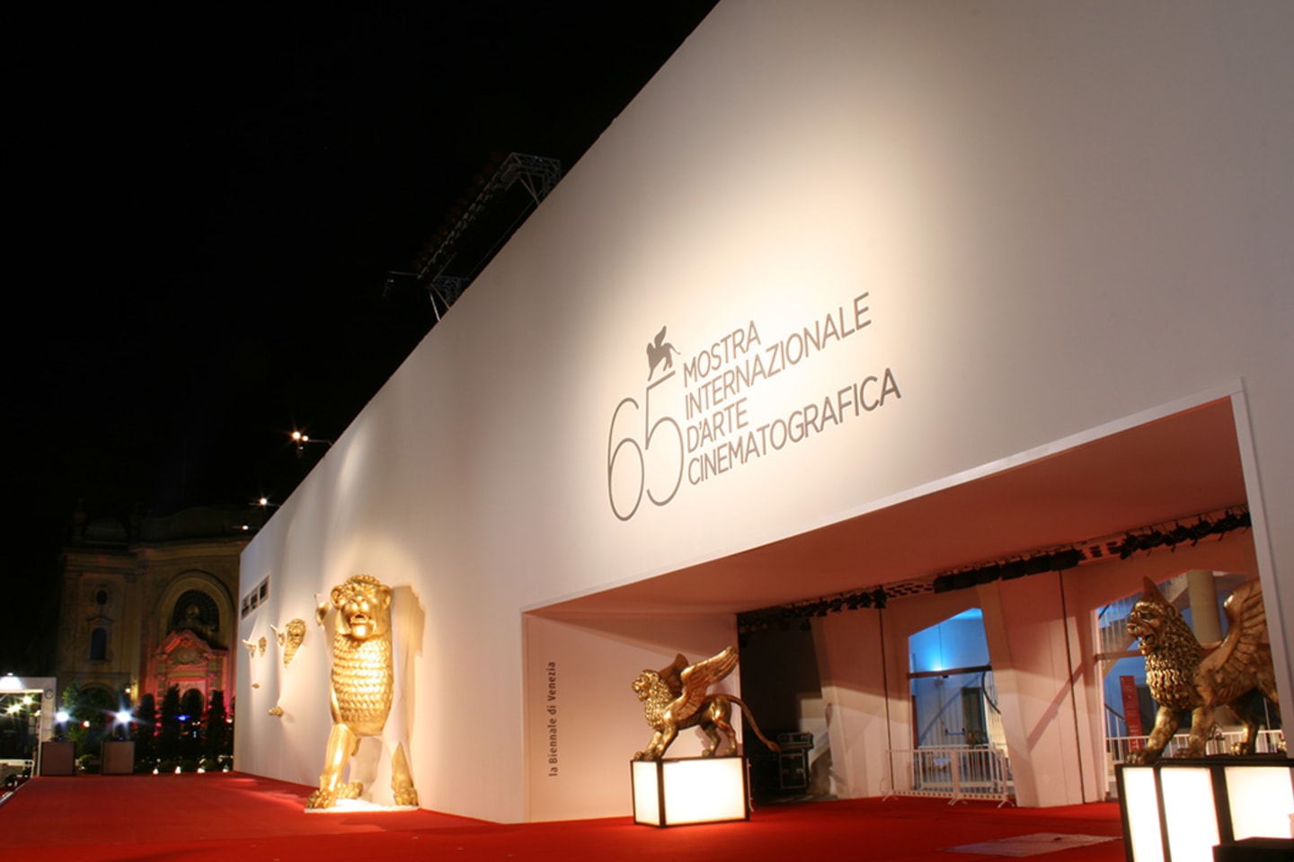 Area allestita per un grande evento culturale