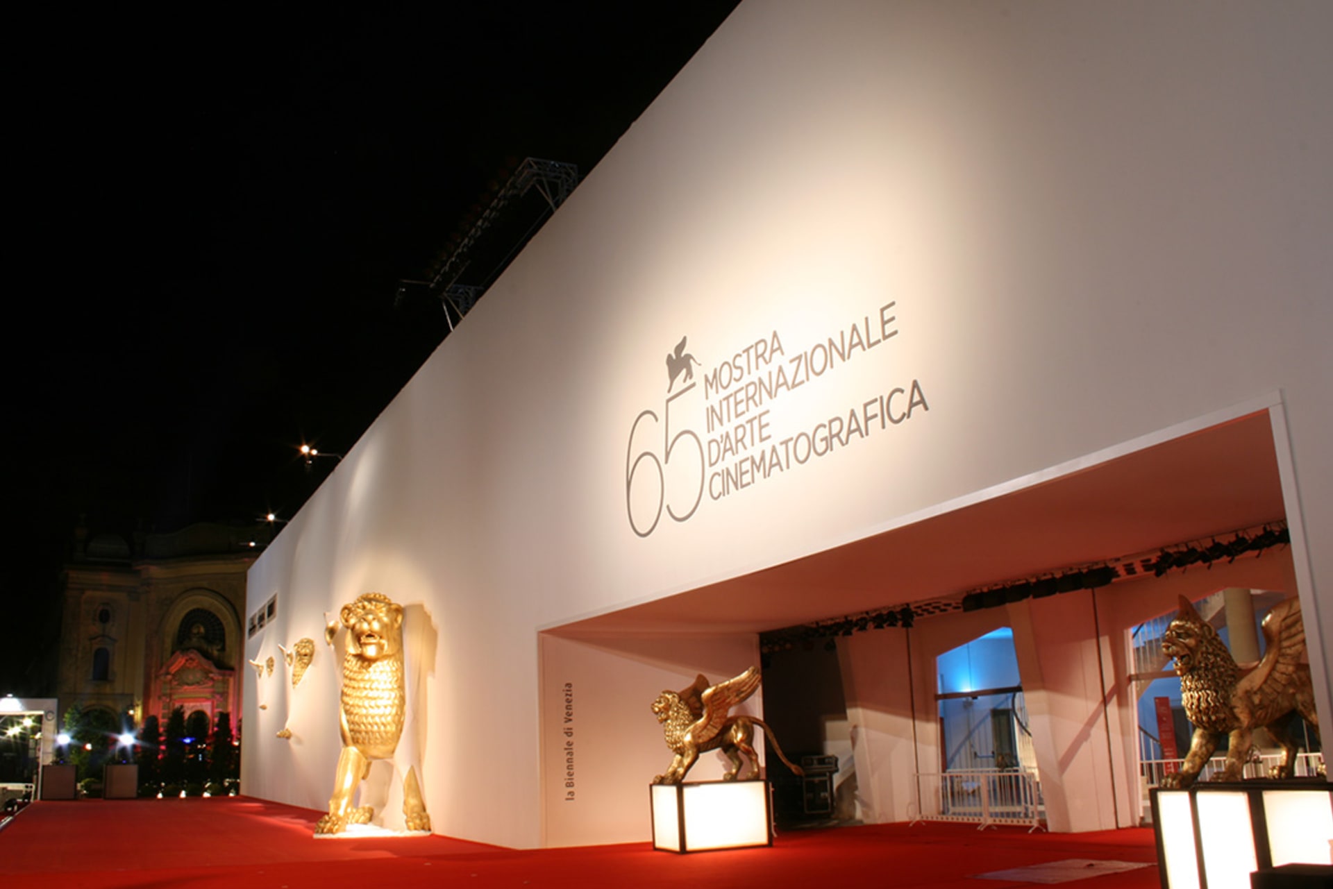 Allestimento Tosetto per la Mostra del Cinema di Venezia al Lido