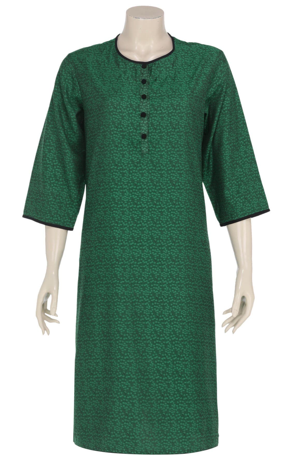 Green Viscose-Polyester Panjabi