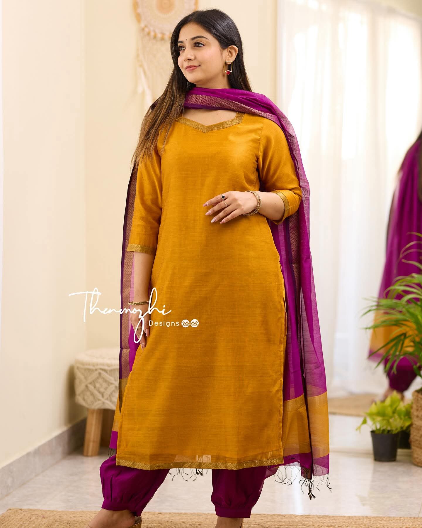 Black Hand Loomed Cotton Shalwar Kameez Set