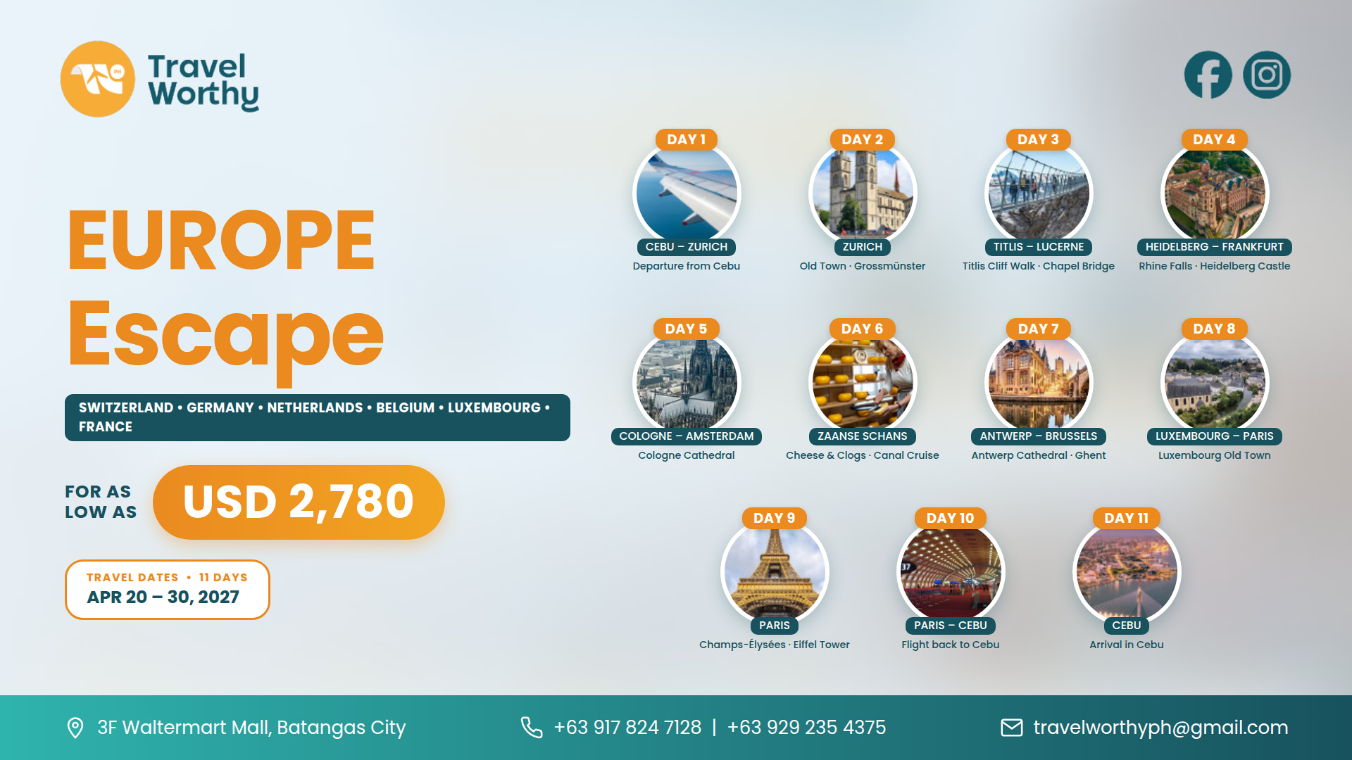 Europe Escape: 6-Country European Journey
