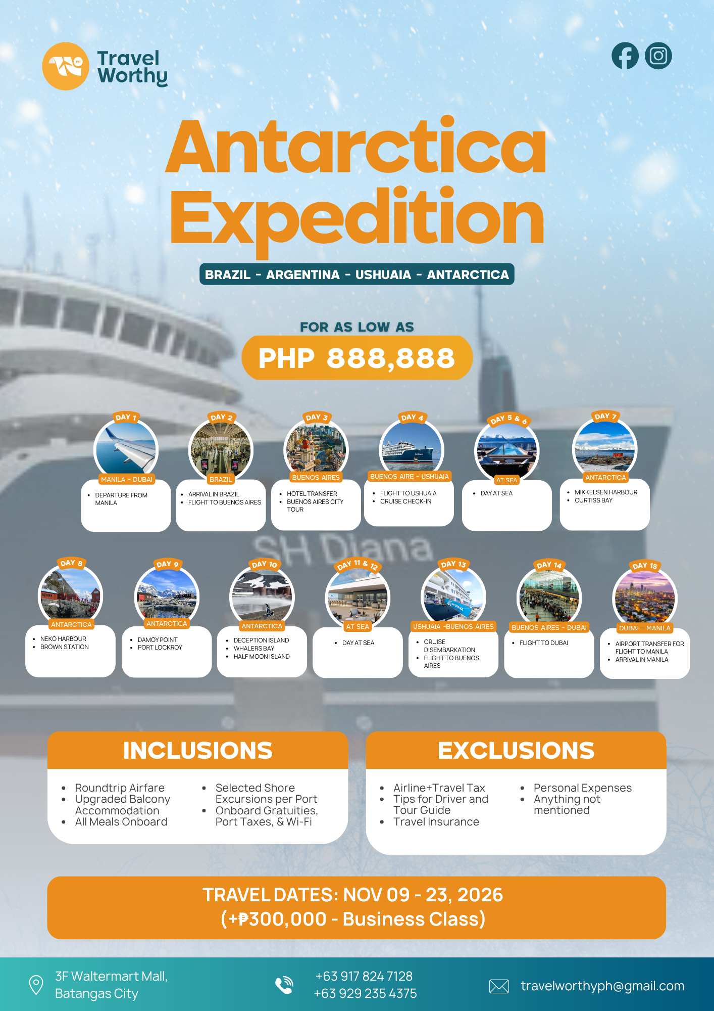 Antarctica Expedition flier
