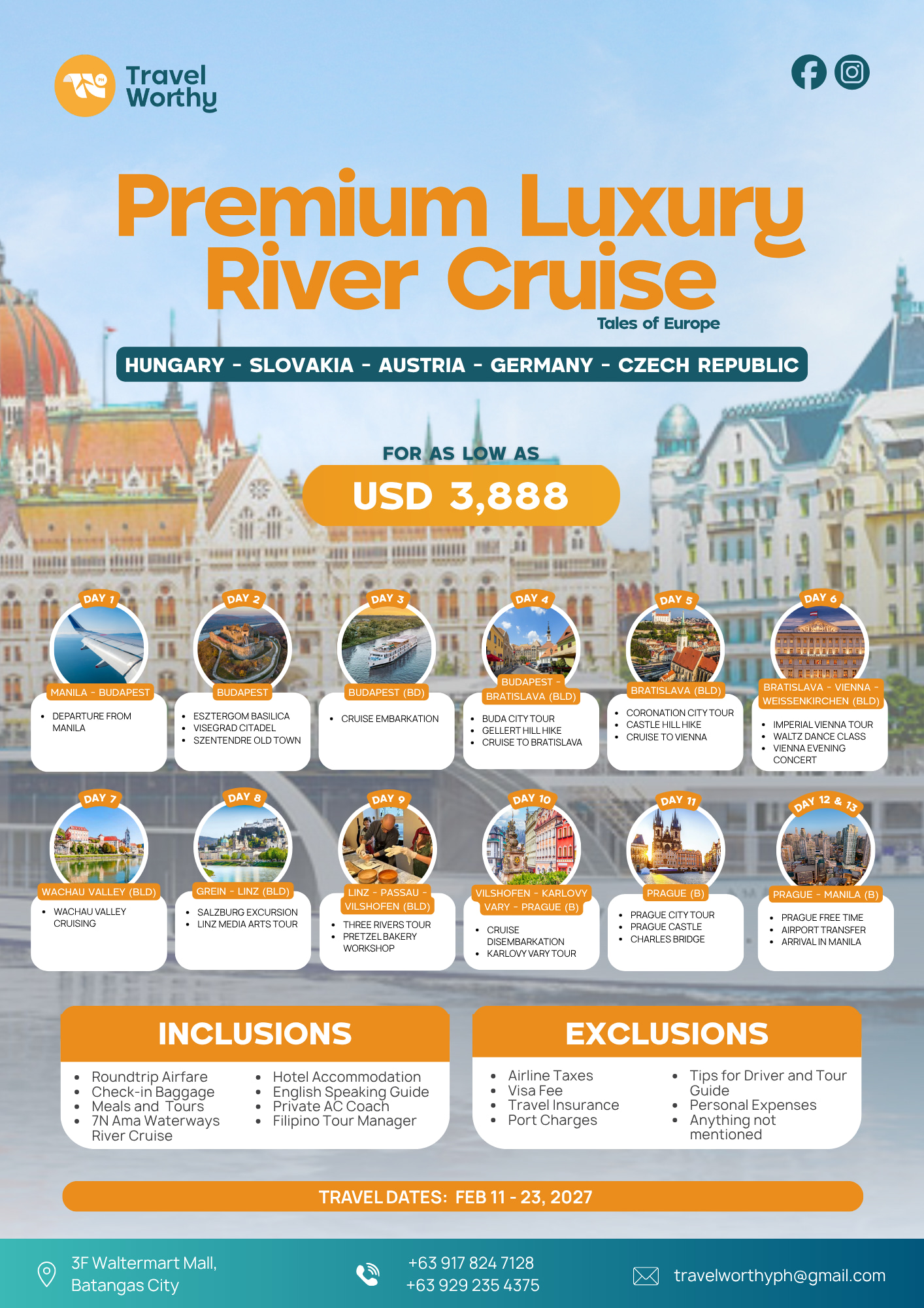 Tales of Europe: Premium Luxury River Cruise flier