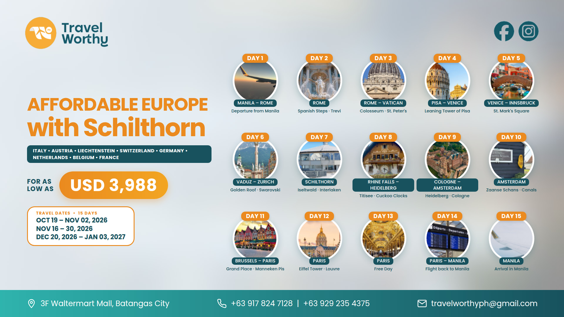 Affordable Europe with Schilthorn