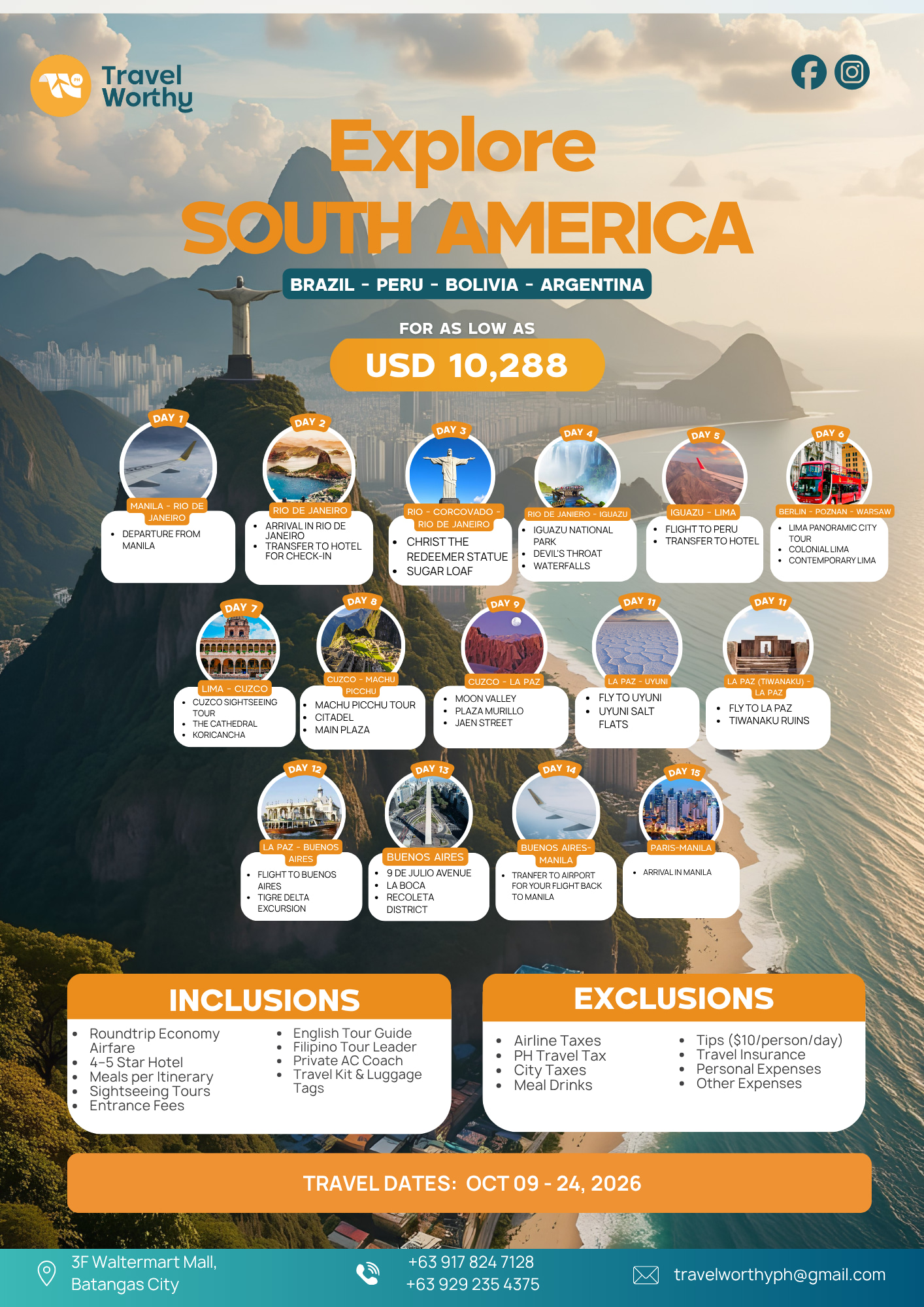 Explore South America flier