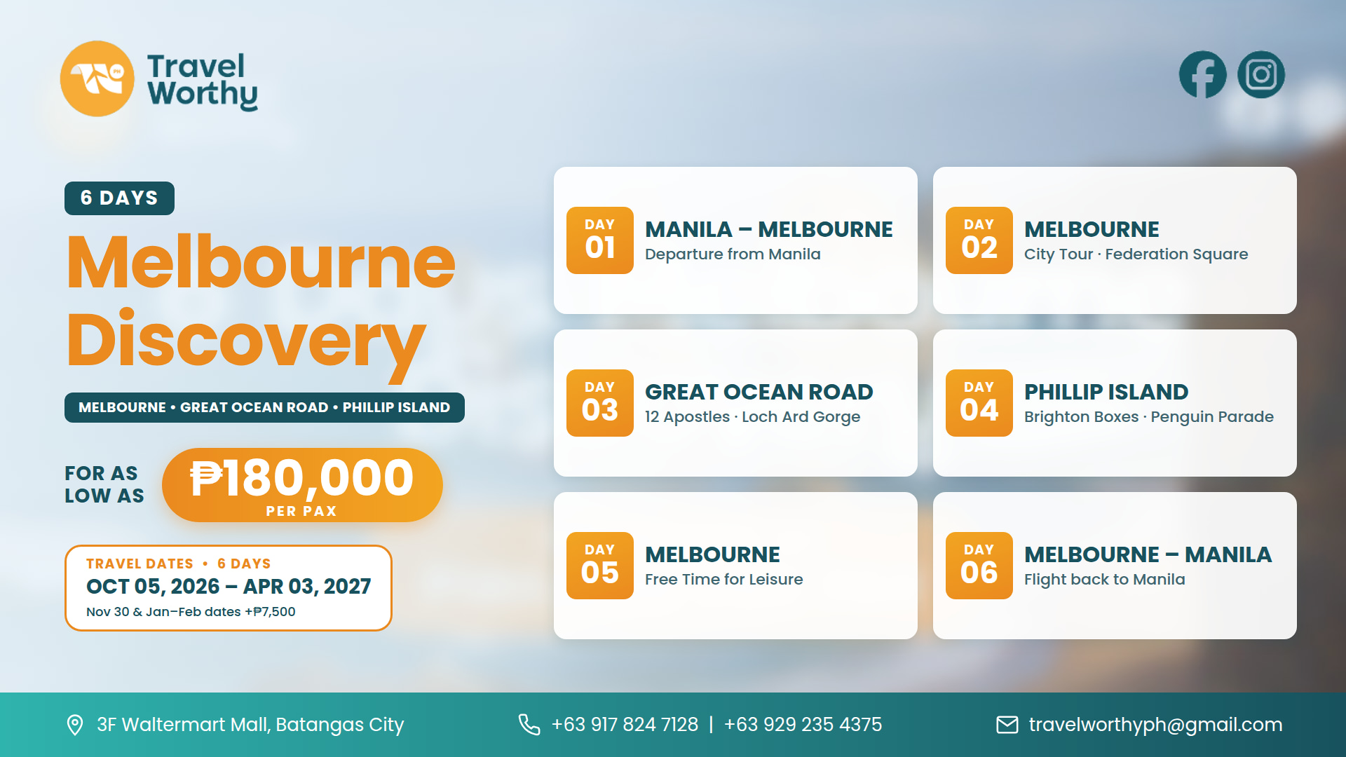 6 Days Melbourne Discovery