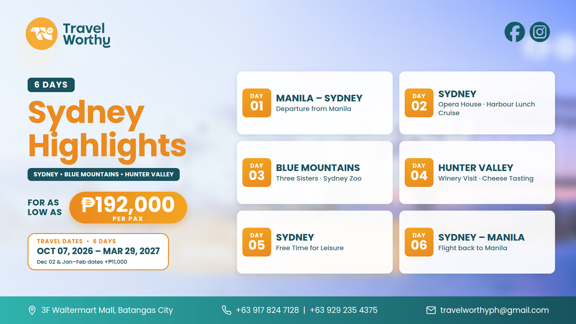 6 Days Sydney Highlights