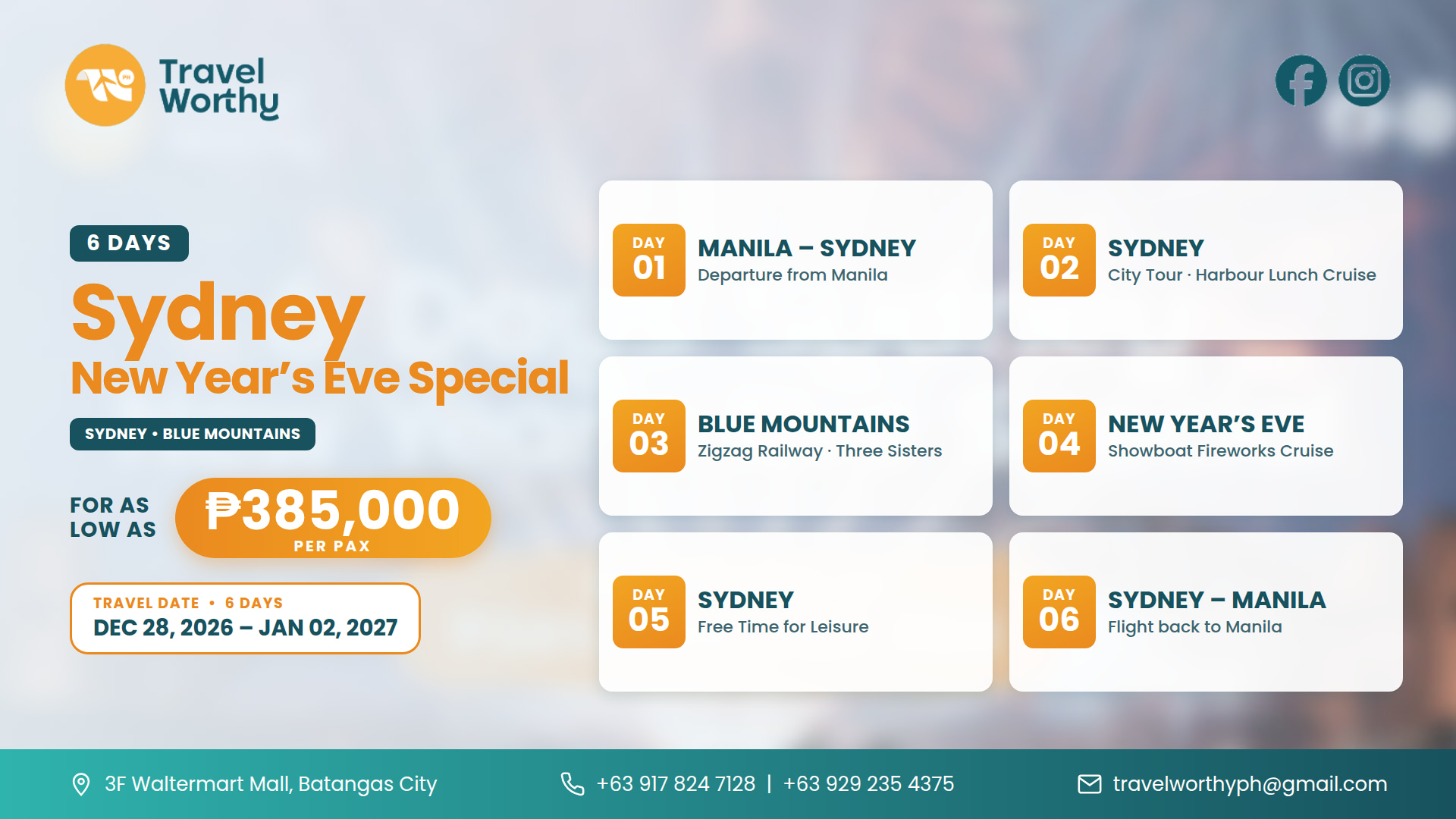 6 Days Sydney New Year's Eve Special