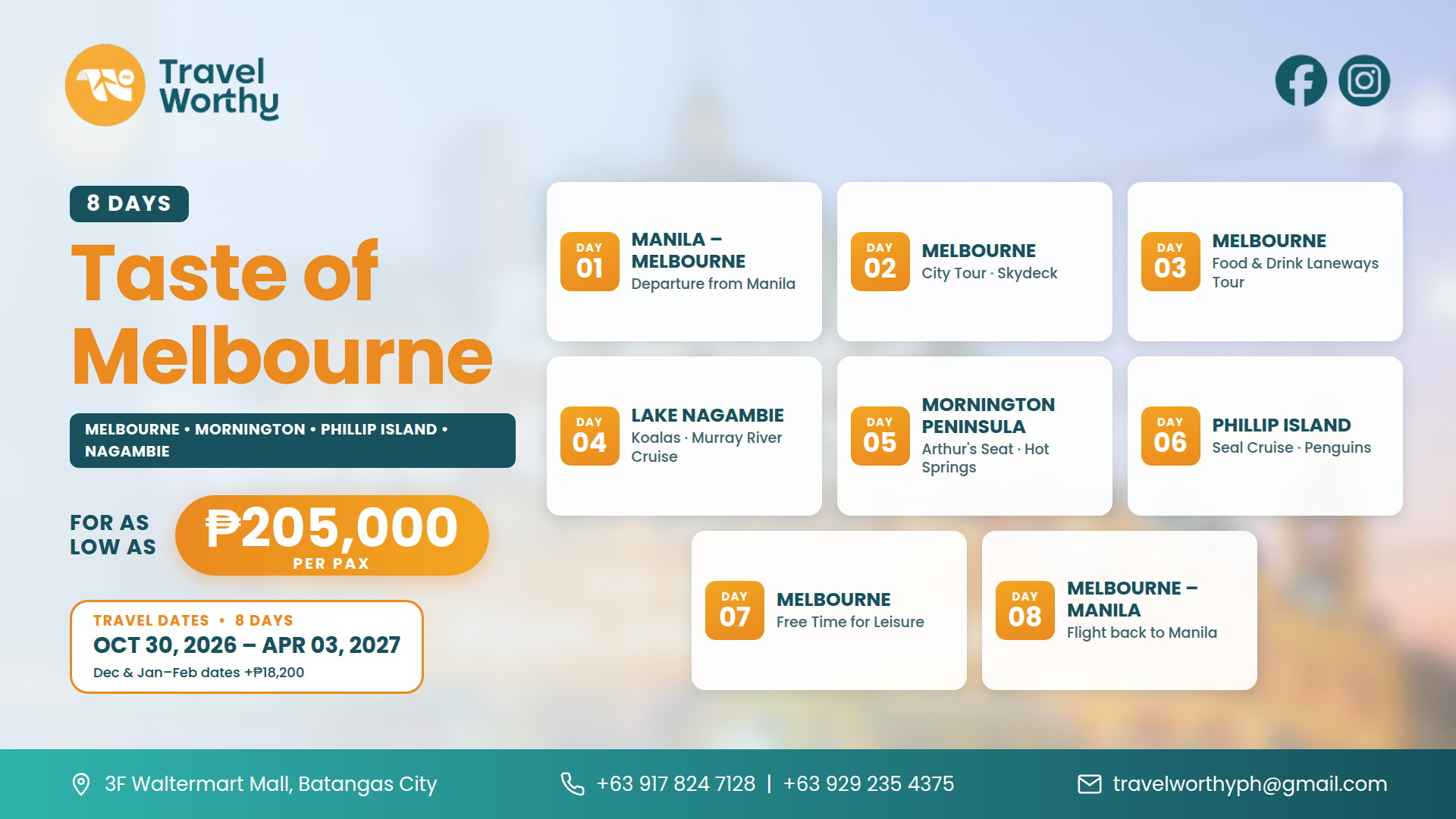 8 Days Taste of Melbourne