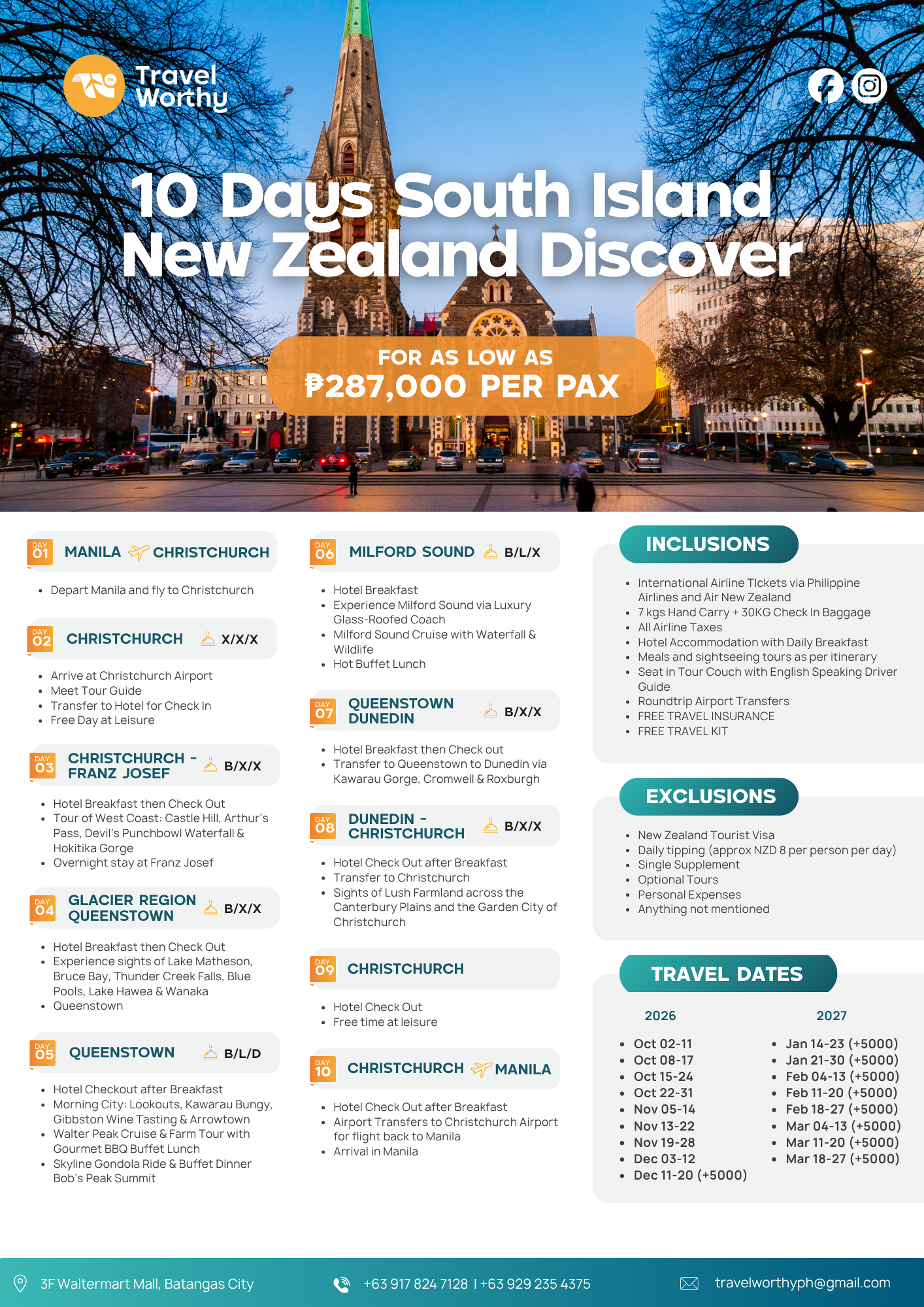 10 Days South Island New Zealand Discovery flier