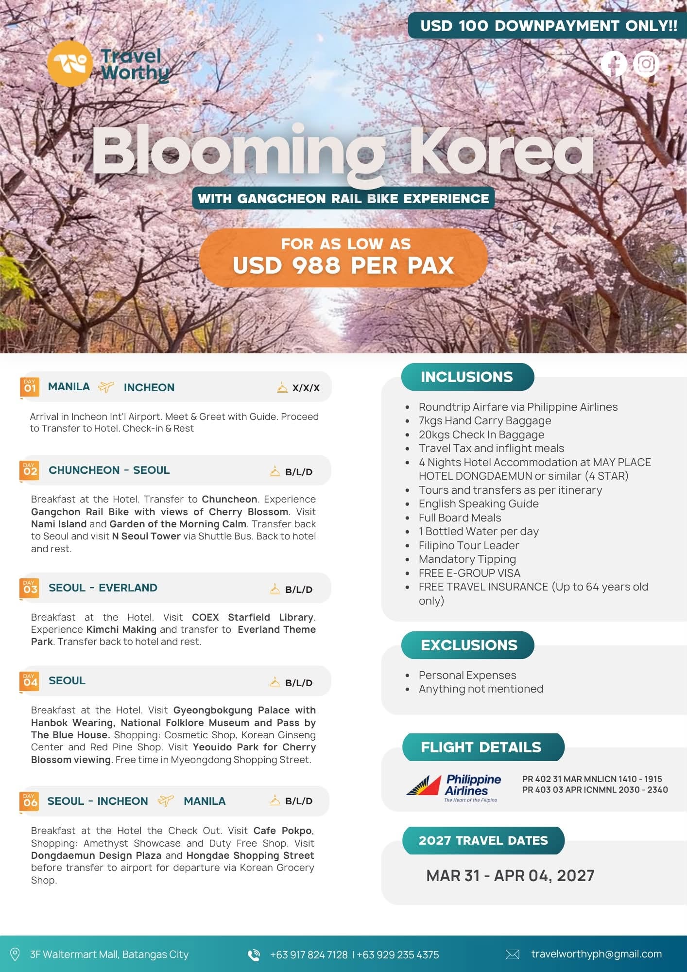 Blooming Korea flier
