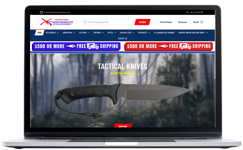 2nd Amendment Logo image for ecommerce website development by Kushel Digi Solutions