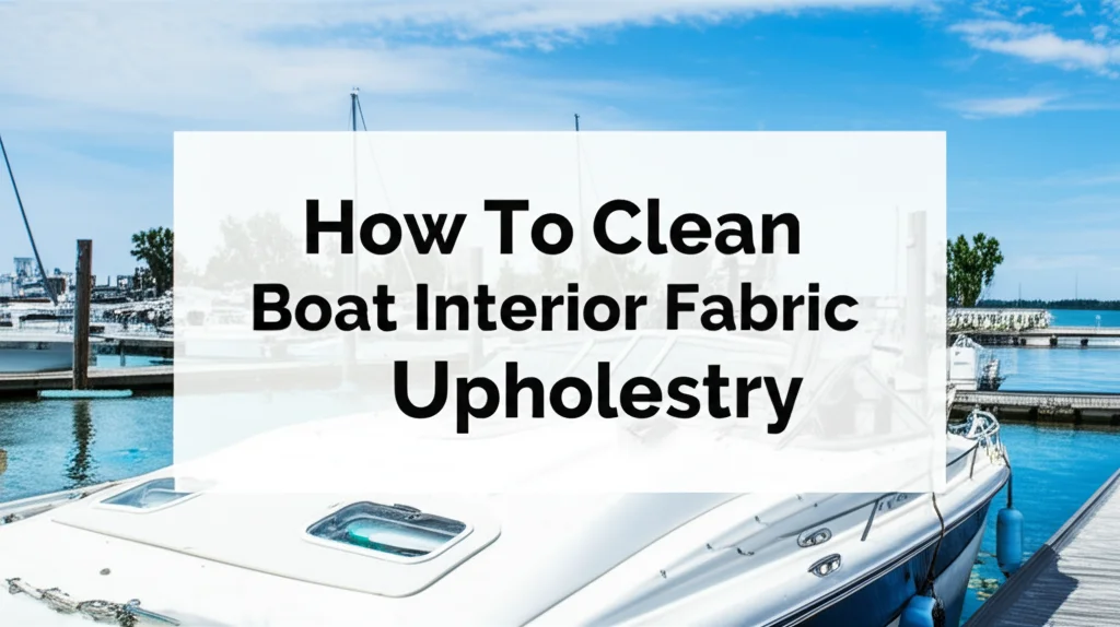 Keep your boat looking its best! Learn how to clean boat interior fabric upholstery effectively with our guide. Protect & restore your boat’s comfort.